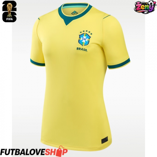 Dres Brazília Domáci pre Ženy MS 2026 Krátky Rukáv